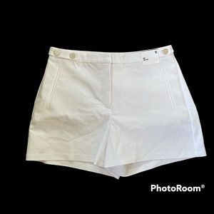 EXPRESs white midi high rise WHITE SHORTS- 10 NEW!